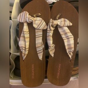 Fabric strap sandals